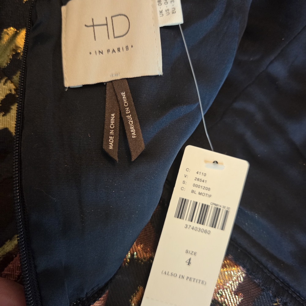 Anthropologie Navy and Multicolor Metallic Tank Top - Picture 6 of 7